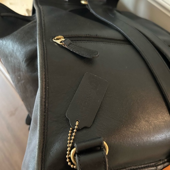Coach Black Leather Backpack - Picture 13 of 14